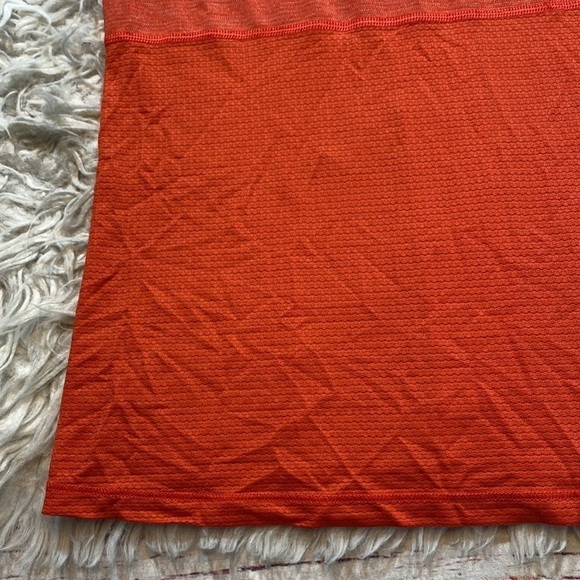 Lululemon Pedal To The Medal Singlet Orange Red Tank sz 4 - Picture 10 of 13